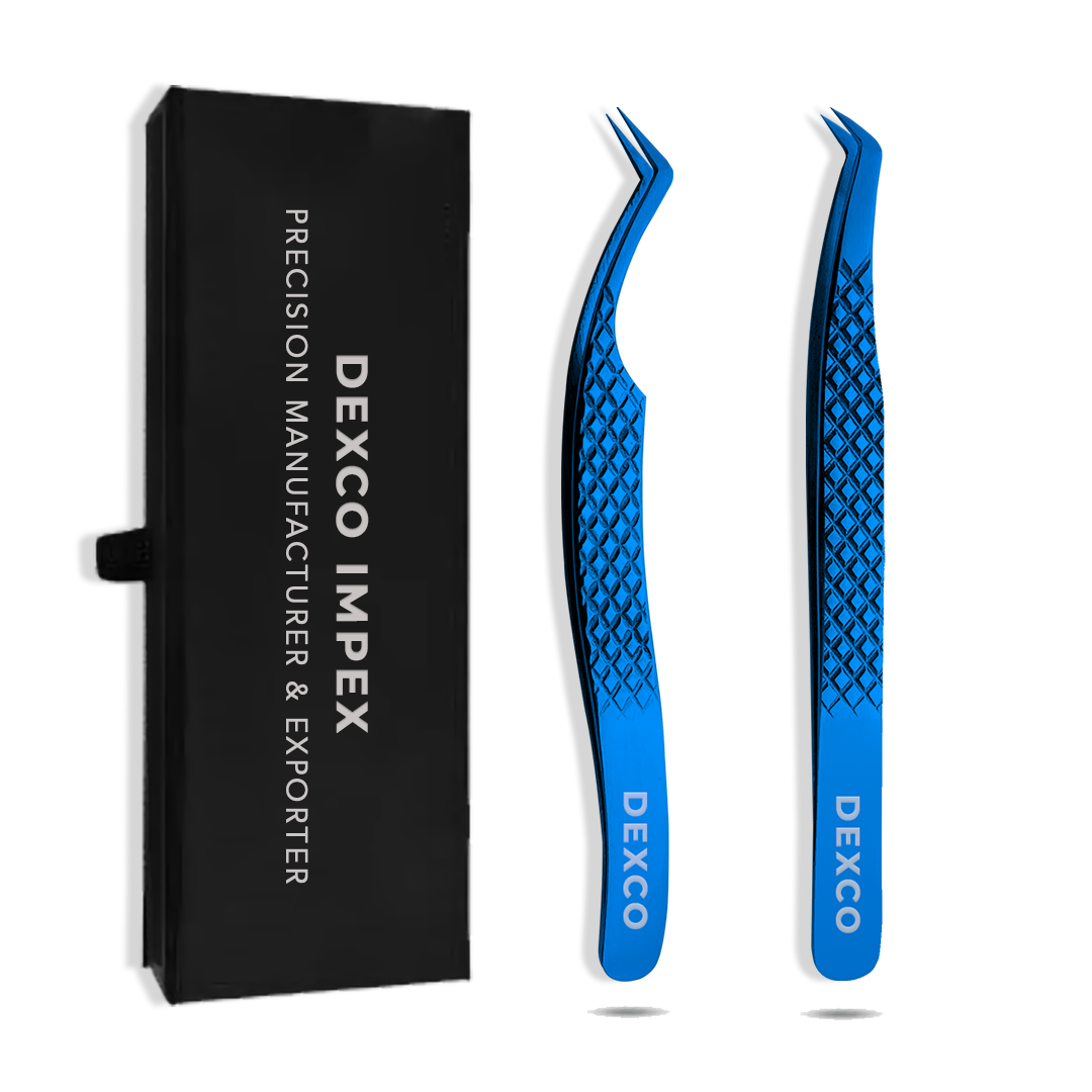 ELC-103 Eyelash Tweezers Kit – 2 Pieces - Image 1